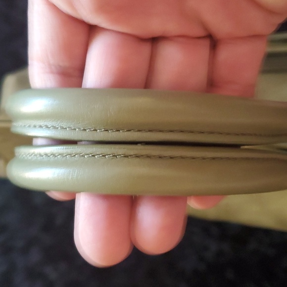 Longchamp Gatsby Snakeskin Exotic Green Leather Satchel Purse B3202 - Picture 8 of 10